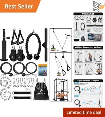 Sistema de polea de cable aleación de acero equipo de gimnasio en casa bíceps tríceps lat tirar hacia abajo Foto 1 de 4