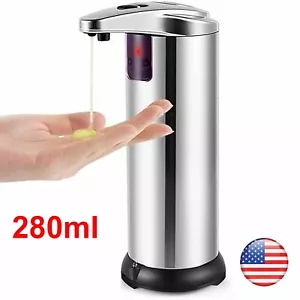 Dispensador automático de jabón líquido 280 ml dispensador de jabón con sensor infrarrojo sin contacto - Imagen 1 de 13