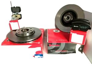 KIT DISCHI+PATTINI FRENO BREMBO ANT E POST FOR RENAULT CLIO III(BR0/1,CR0/1) - Picture 1 of 5