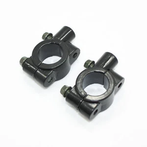 2 X 8mm 22mm Handle Bar Mirror Bracket Clamp PIT Dirt Quad Bike ATV Motorcycle - Picture 1 of 5