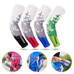 Women Men Sun Protection UV Cooling Arm Sleeves Outdoor Sports Cycling Arm Cover