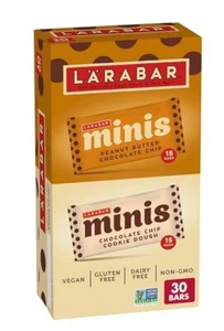 Larabar Mini Bars Variety Pack 30 Count Vegan Gluten Free Healthy Snacks - Picture 1 of 3