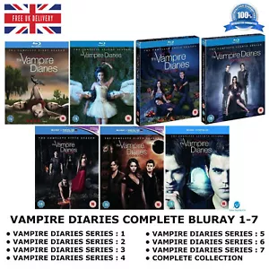 VAMPIRE DIARIES SEASONS 1-7 COMPLETE COLLECTION 1234567 SEALED ALL REGION BLURAY - Picture 1 of 12