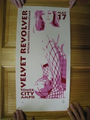 Velvet Revolver Poster Silkscreen Signed Numbered Hoobastank May 17 - Image 1 of 3