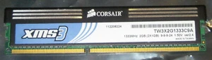 1 GB CORSAIR XMS3 DDR3 RAM 1333 MHz PC3-10600U CL9 TW3X2G1333C9A ver2.4 EXCELENTE - Imagen 1 de 1