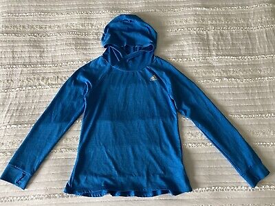 Girls Long Sleeve Hooded Top Size L(14)