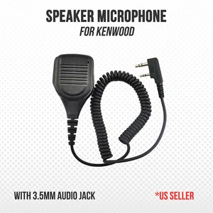 Shoulder Speaker Microphone w/ 3.5mm Audio Jack for Kenwood Baofeng, Retevis - Afbeelding 1 van 9