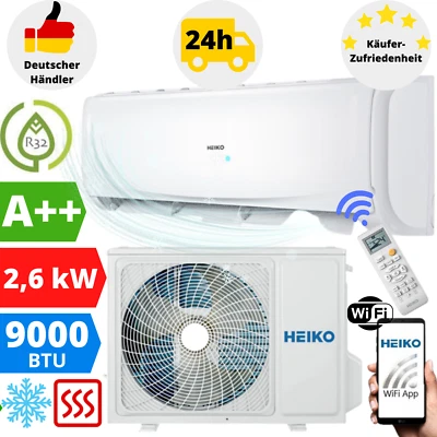 Split Klimaanlage 9000 BTU Klimagerät Inventer Klima WLAN R32 2,6 kW Splitgerät - Bild 1 von 4