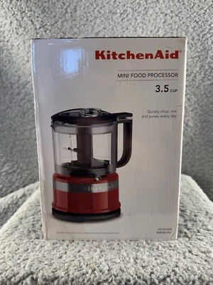 KitchenAid KFC3516 3.5 Cup Mini Food Processor Empire Red Open Box For Picture - Image 1 of 4