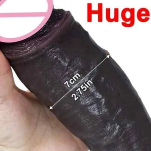 Diameter 7cm Realistic Dildos Aldult Anal Penis Dildos Anus Vaginal Masturbators - Picture 1 of 37