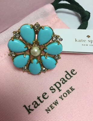 Nuevo con etiquetas Anillo Kate Spade New York Azure Allure Turquesa Multi Anillo Talla 6 Nuevo Foto 1 de 4