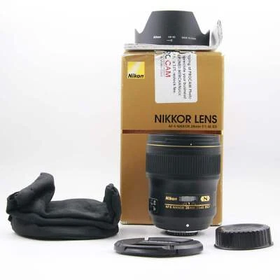* CAJA ABIERTA EXCELENTE * Lente Nikon AF-S NIKKOR 28 mm f/1,4E ED Foto 1 de 4