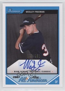 2009 Bowman Draft Aflac All-American Auto /231 Wes Freeman #AFLAC-WF Auto
