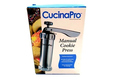 Prensa manual para galletas CucinaPro en aluminio pulido ~ totalmente nueva / nunca usada Foto 1 de 4