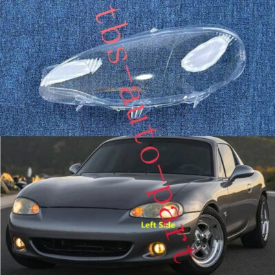 For Mazda MX-5 Miata Roadster 2001-2005 Left Side Headlight Lens Cover Housing - Imagem 1 de 4