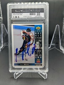 Pavel Bure Auto SMA Gem Mint 10 1993 Upper Deck McDonald's 