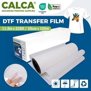 CALCA 11.8" x 328 FT Direct to Film Transfer Film Roll Single Sided Warm Peel - Picture 1 of 12