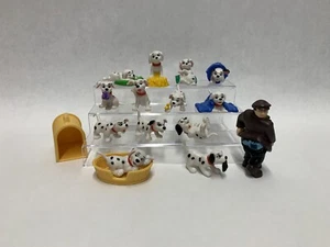 Vintage Disney 101 Dalmatians Lot of 14 Mini Figures Toys & Beds Cake Toppers #1 - Picture 1 of 17