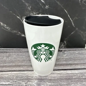 Starbucks Classic White & Green 12 Ounce Ceramic Coffee Cup Mug Tumbler, 12 Oz - Picture 1 of 3