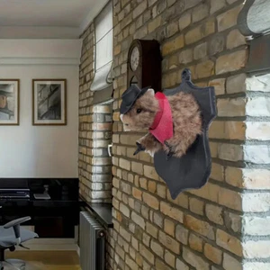 Cowboy Bandits Taxidermy The Cowboy Hamster Wall Hangs For Home Decoration - Afbeelding 1 van 7