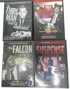 Classic Radio & Spirits Assorted 4 Audio CD’s Lot Adventure Detectives Suspend - Imagen 1 de 4