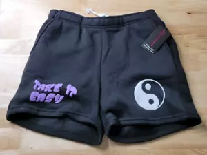 Bermudas para mujer No Boundaries de lana negras talla X-grande (15-17) Ying Yang - Imagen 1 de 4