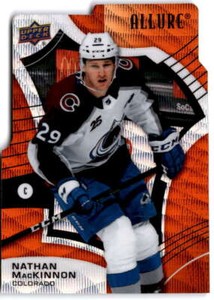 2021-22 UD Allure Orange Slice Die Cut #24 Nathan MacKinnon  Colorado Avalanche