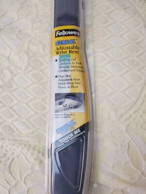 Fellowes Gel Adjustable Wrist Rest Keyboard Graphite Color,  19 Inch - Image 1 of 3