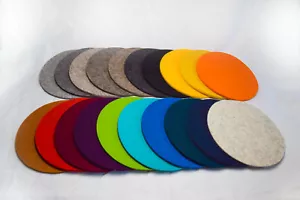 Felt coasters 21 cm, 100% wool felt, pot coasters, 5 mm thickness - Picture 1 of 9