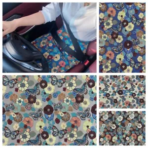 Arazzo jacquard francese farfalla agrifoglio vintage tessuto tappezzeria decorativo - Foto 1 di 13
