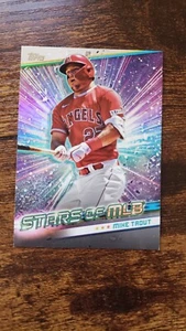 2024 Topps Series 1 STARS OF MLB SMLB-2 Mike Trout Los Angeles Angels - Picture 1 of 2