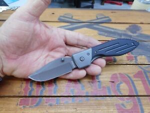 Kabar Warthog Pocket Knife Liner Lock Plain Edge Blade 3072