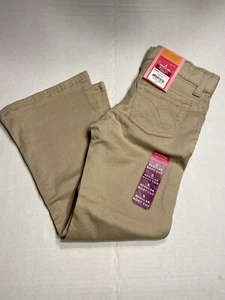 sonoma girls brown tan pants size 5 regular boot cut adjustable waist - Picture 1 of 7
