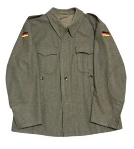 Armee Militär Wolljacke Deutschland Flagge Patches Made in Romania Gr. 40 Vintage - Bild 1 von 6