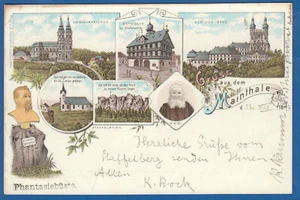 Deutschland; Maintal; Litho 1897; ; Vierzehnheiligen; Banz; Mehrbildkarte - Bild 1 von 2
