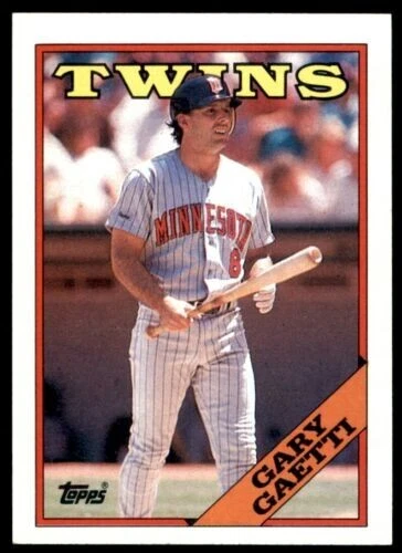1988 Topps #578 Gary Gaetti Tercera Base Minnesota Twins envío gratuito Foto 1 de 1