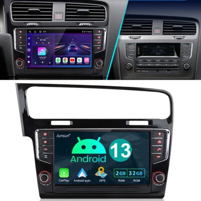 Android 13 Autoradio Carplay 2+32GB WiFi RDS GPS Navi 4G-LTE Für VW Golf MK7 VII - Bild 1 von 4