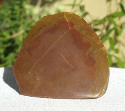 Rhodonite Beach stone Polished Side w/ Base 0.86 lb Crystal Mineral Specimen - Image 1 of 4