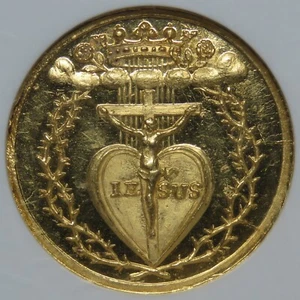 1700's Germany Gold Ducat - Jesus Crown Life Nurnberg Goppel 1076 - NGC MS63 PL - Picture 1 of 4