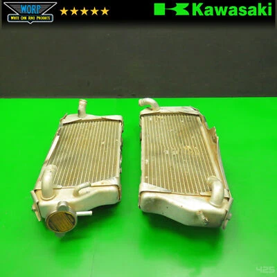 Panel de sistema de refrigeración del radiador izquierdo derecho Kawasaki KX450F 2009 ORIGINAL OEM Foto 1 de 4