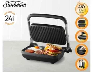 Sunbeam Café Style 2-Slice Sandwich Press and Maker AnyHeightâ Control-Au** - Picture 1 of 5