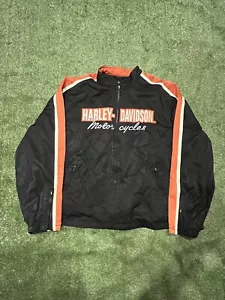 VINTAGE HARLEY DAVIDSON FULL ZIP Black RIDING JACKET WOMEN'S 3W - Picture 1 of 7