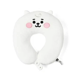 Official BT21 RJ BABY TRAVEL NECK PILLOW W/ SNAP FASTENER NEW - Picture 1 of 8