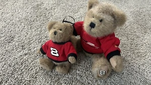 Boyds Nascar Teddy Bears Plush Dale Earnhardt Jr Red Shirts Stuffed Animals - Picture 1 of 9