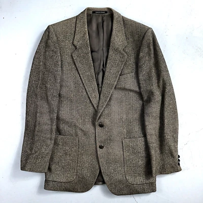 YSL Yves Saint Laurent Vintage Gray Tweed Jacket 38 Blazer Coat France Suit 80s - Image 1 of 4