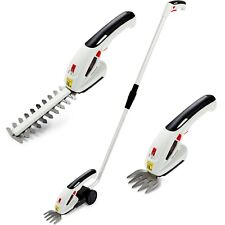 7.2V Electric Cordless Hedge Trimmer Grass Shears With Pole Grade B Used