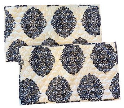 Juego de 2: Fundas de almohada acolchadas EVA LONGORIA 20x36" King Britannica Home Fashions Foto 1 de 4