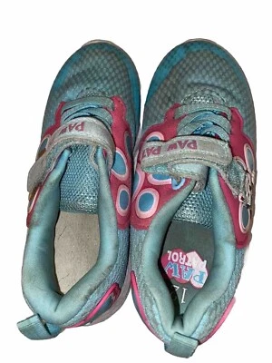 Zapatos de tenis Paw Patrol para niñas Skye y Everest talla 12 rosa y aguamarina Foto 1 de 4