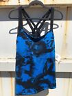 Lucy Activewear Fitness Fix Tank Size 1X NWT In Blue Black Abstract Lucy Store