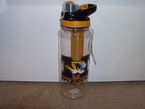 Botella Tritan Missouri Mizzou Tigers 32 oz Cool Gear con tapa y varilla de gel congelado - Imagen 1 de 3